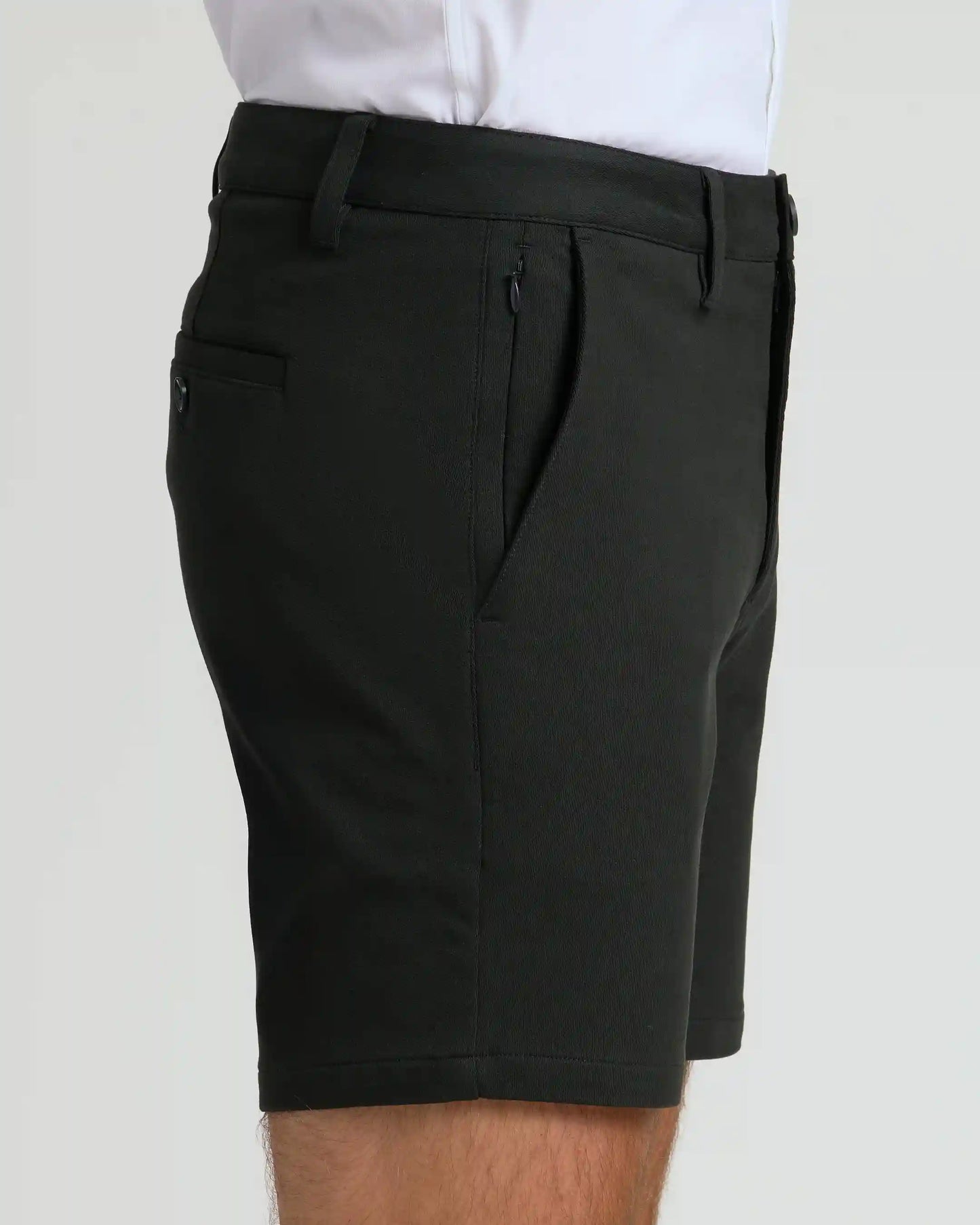 7" Black Chino Shorts 2.0