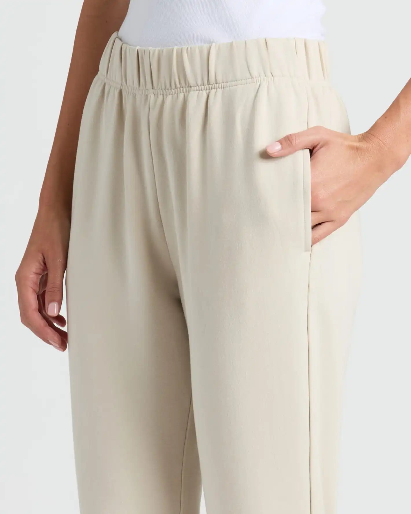 Womens Oatmeal Slouch Pullover Crew & Relaxed Jogger 2-Pack