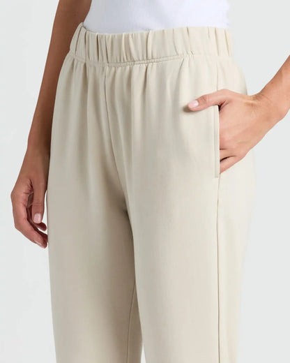 Womens Oatmeal Relaxed Joggers