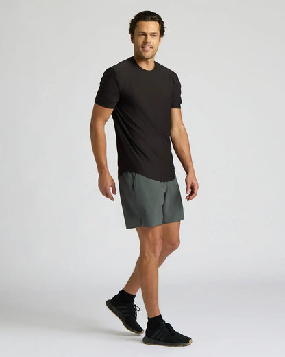 All Black Active Curved Hem Crew 3-Pack