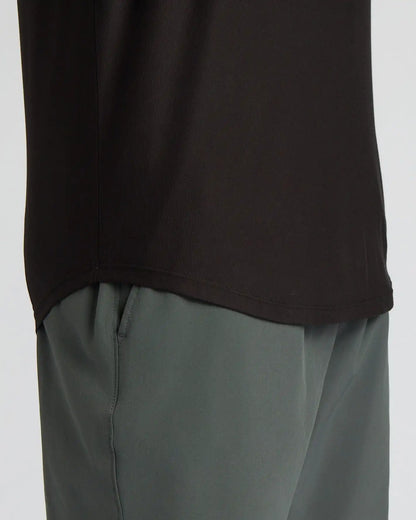 All Black Active Curved Hem Crew 3-Pack