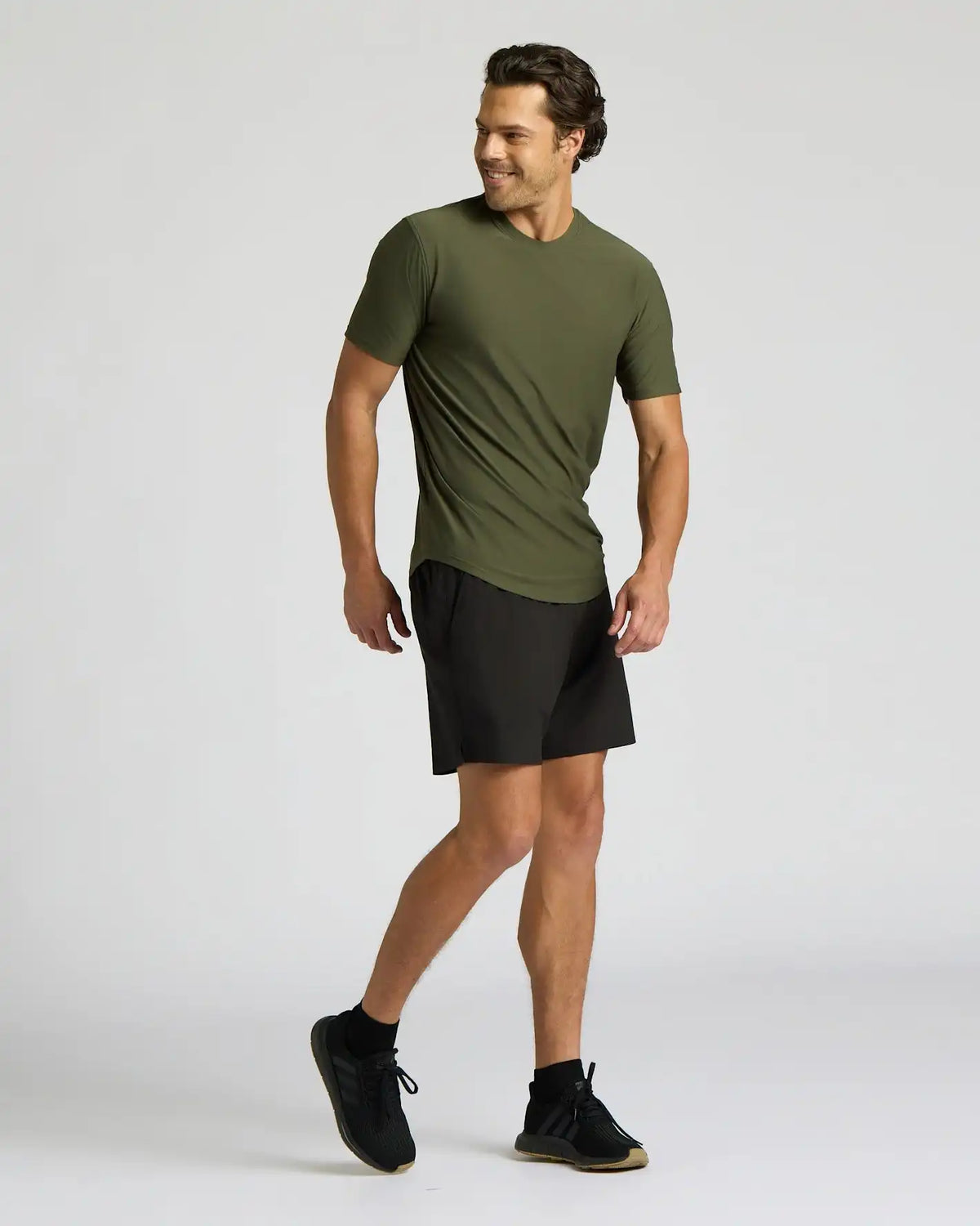 Active Curved Hem Crew 3-Pack