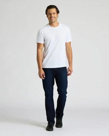 White Short Classic Crew Neck