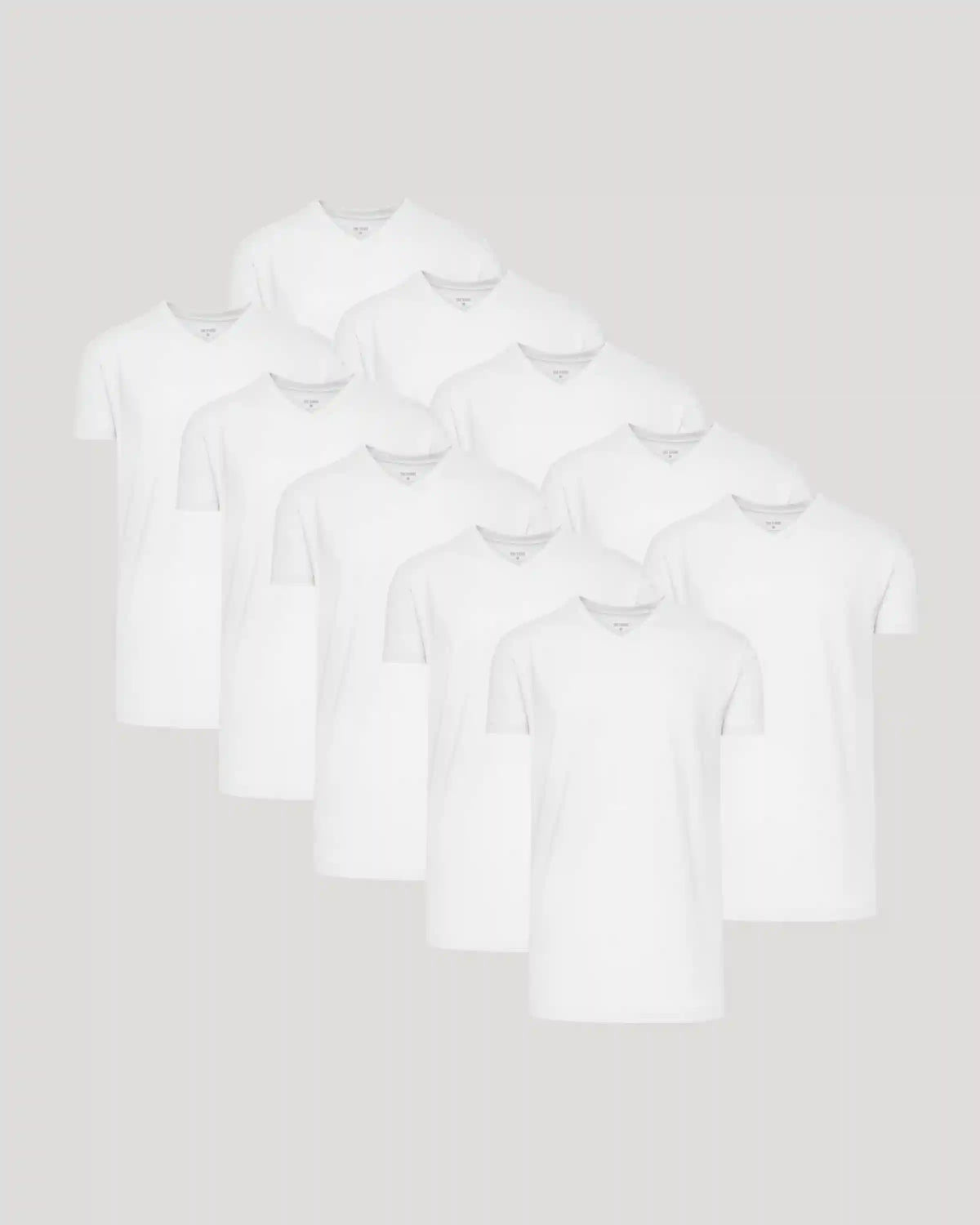 White Classic Tall V-Neck 10-Pack