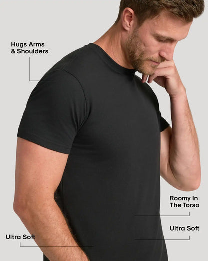 All Black Classic Crews 10-Pack