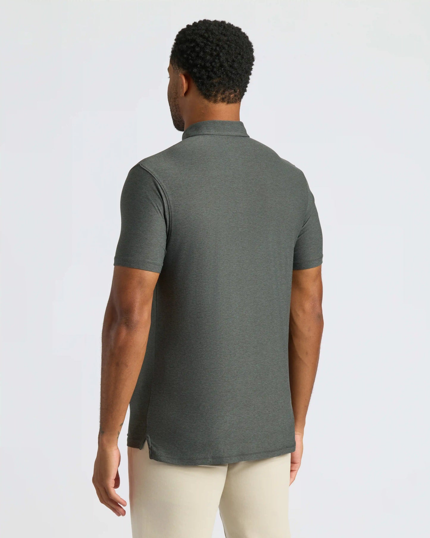 Charcoal Heather Gray Classic Polo