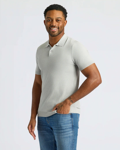 Heather Gray Dressy Polo