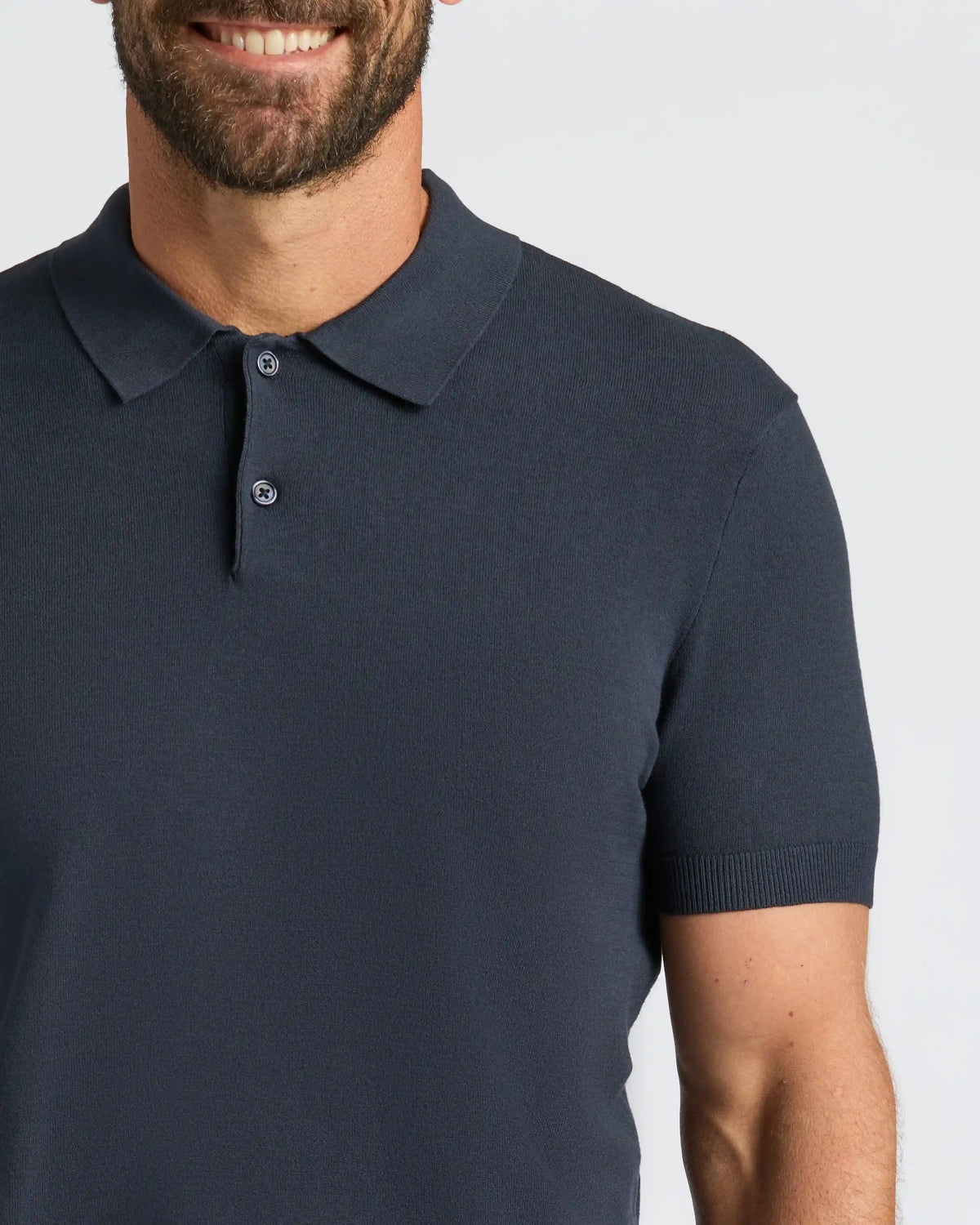 Navy Dressy Polo