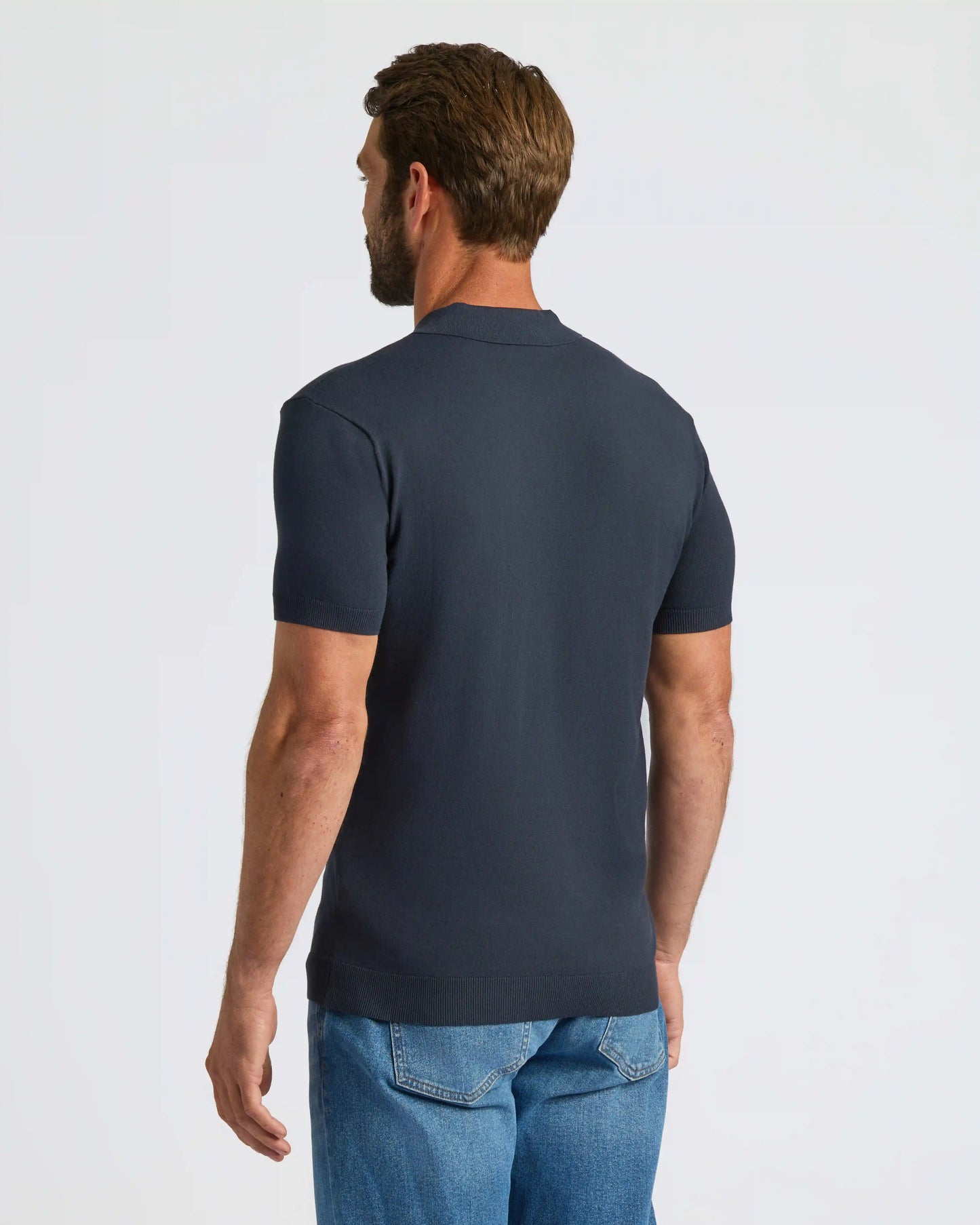 Navy Dressy Polo