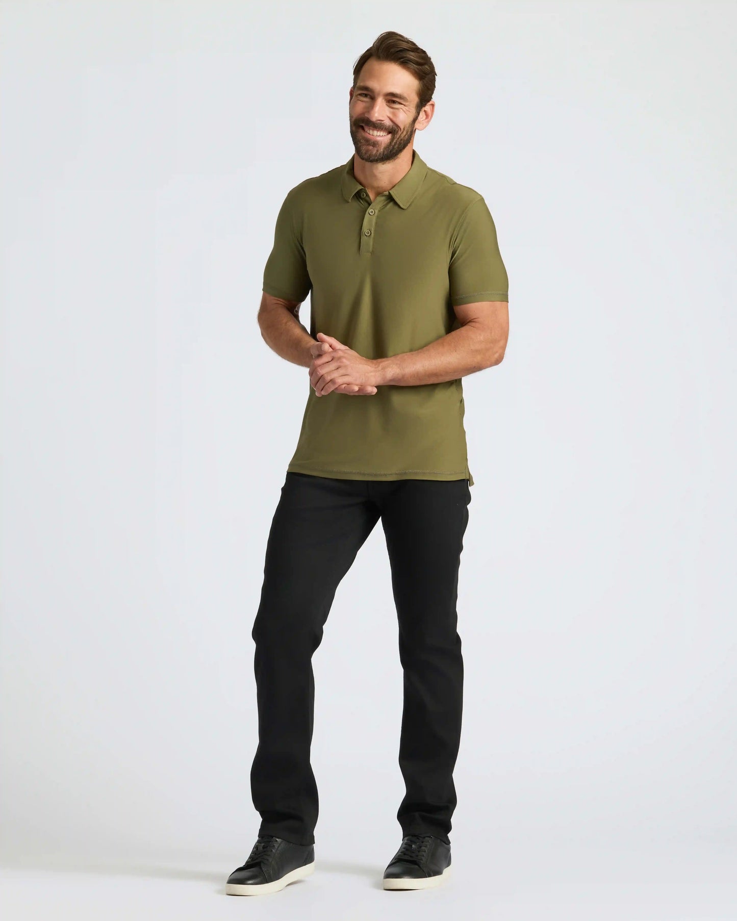 Military Green Active Polo 2.0