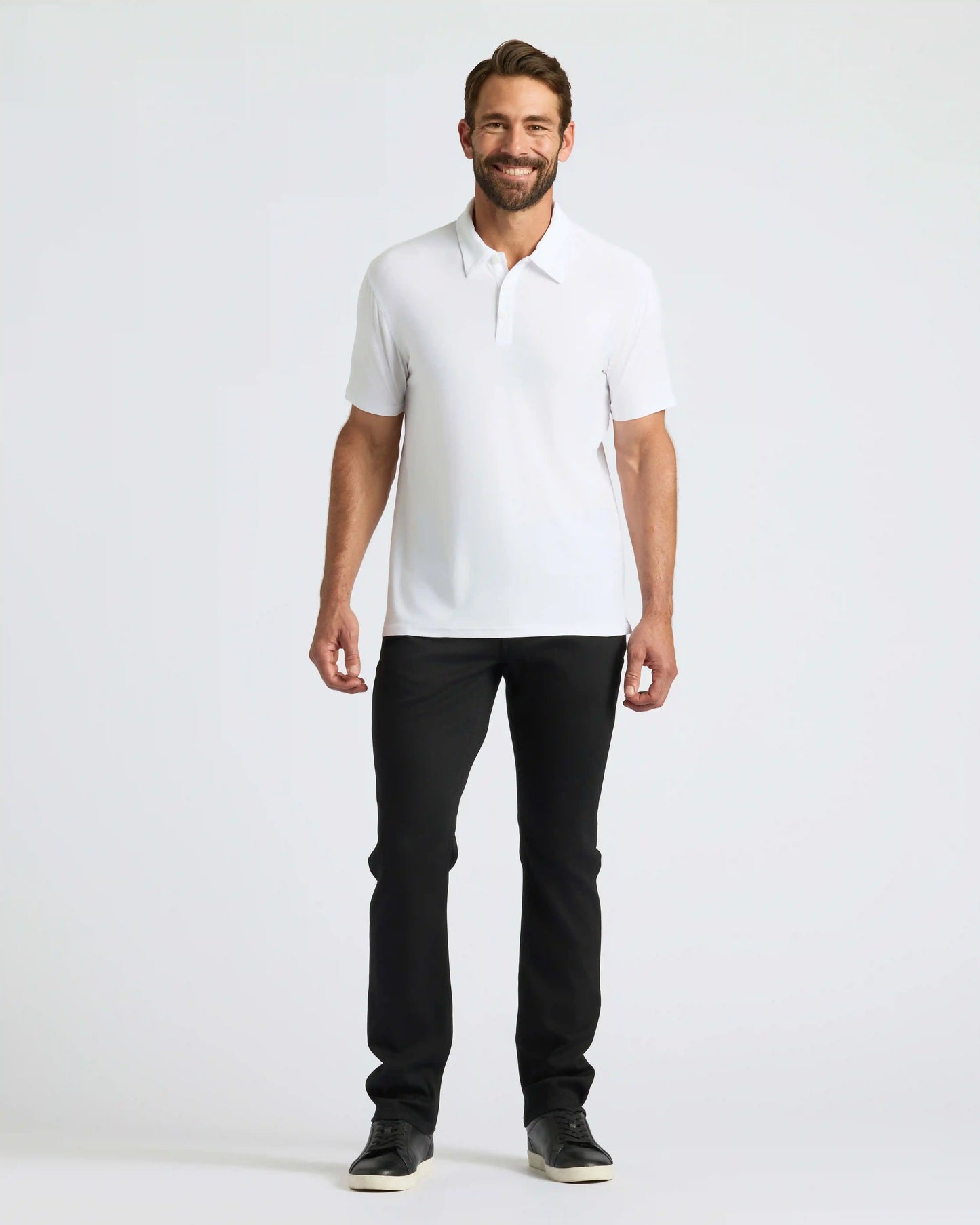 White Active Polo