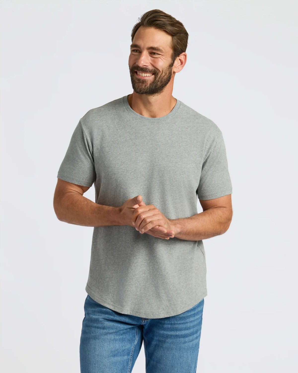 The Staple Curved Hem Classic Crew Neck 3-Pack