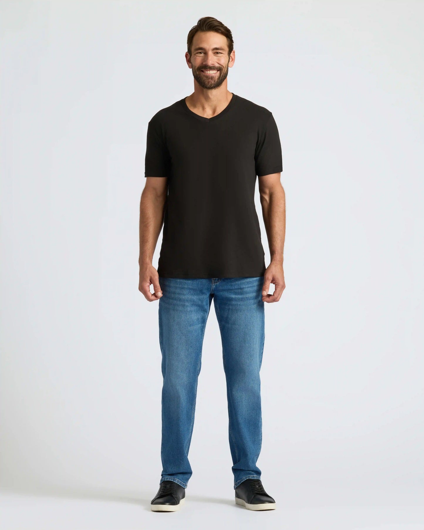 Black Classic V-Neck 6-Pack
