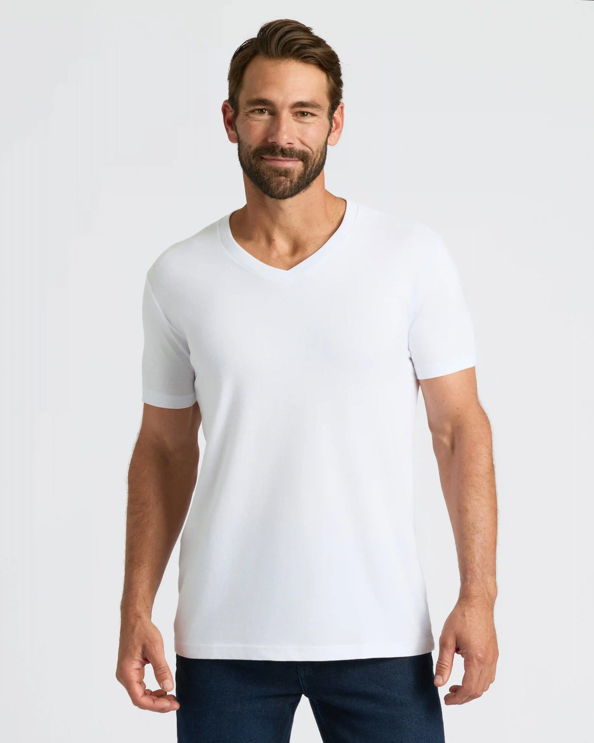 White Classic V-Neck