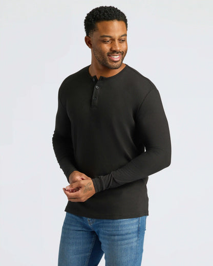 Black & White Classic Henley 6-Pack