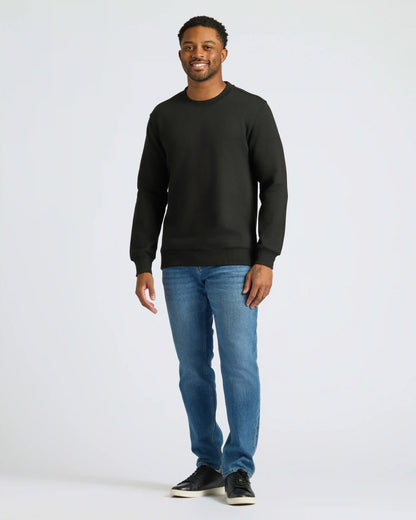 Black Fleece French Terry Pullover Crew Neck