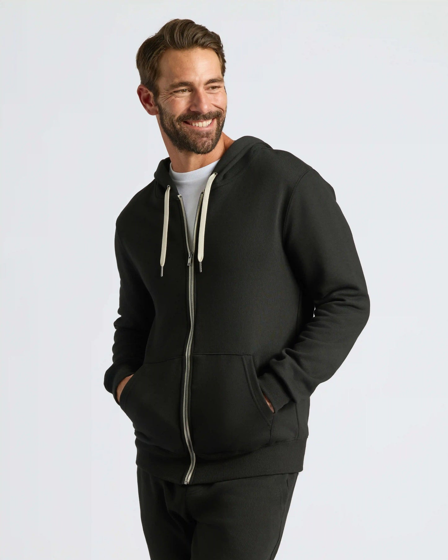 Black Fleece French Terry Zip Hoodie