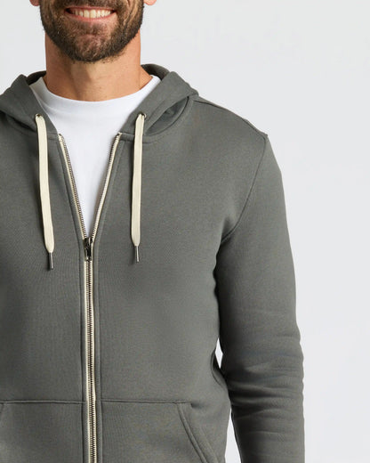 Carbon Fleece French Terry Zip Hoodie