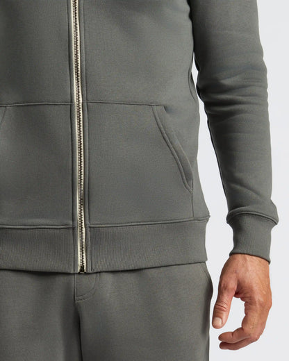 Carbon Fleece French Terry Zip Hoodie