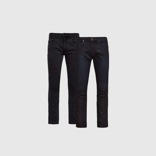 Slim Indigo & Black Comfort Stretch Jeans 2-Pack